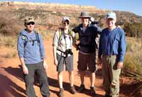 Dixon Family hiking at Palo Duro TX